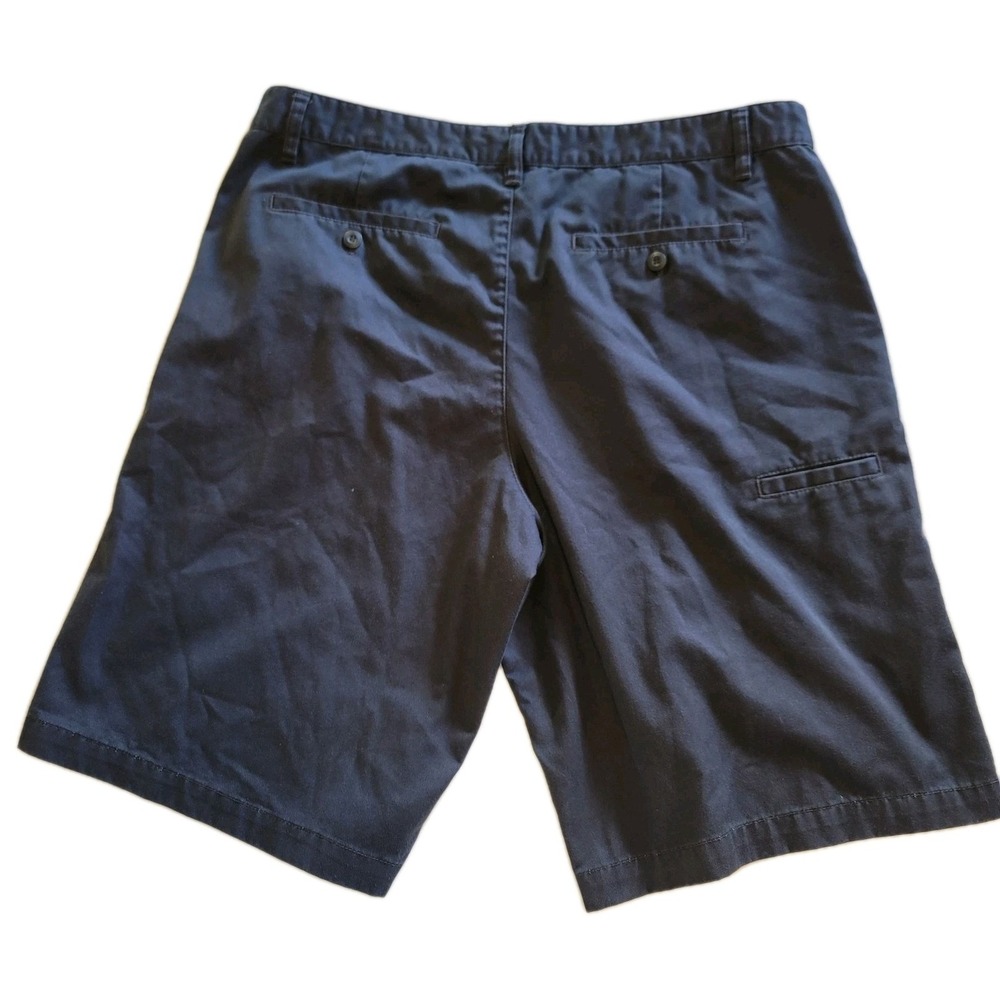 Blue Crown Men's Size 38 Blue Chino Shorts Flat Front - Picture 2 of 11